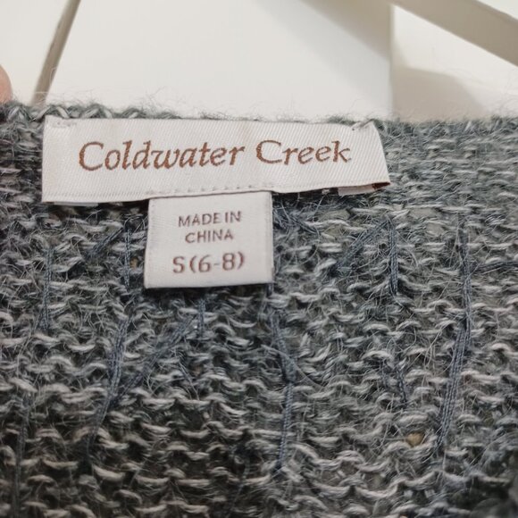 Coldwater Creek Beaded Jewel Neck Cardigan Sweater - Picture 5 of 11
